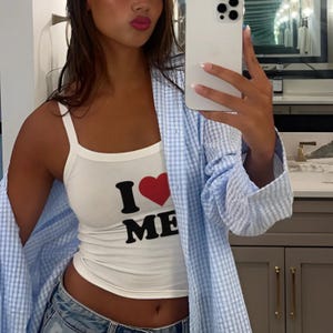I Love Me Spaghetti Strap Tank Top