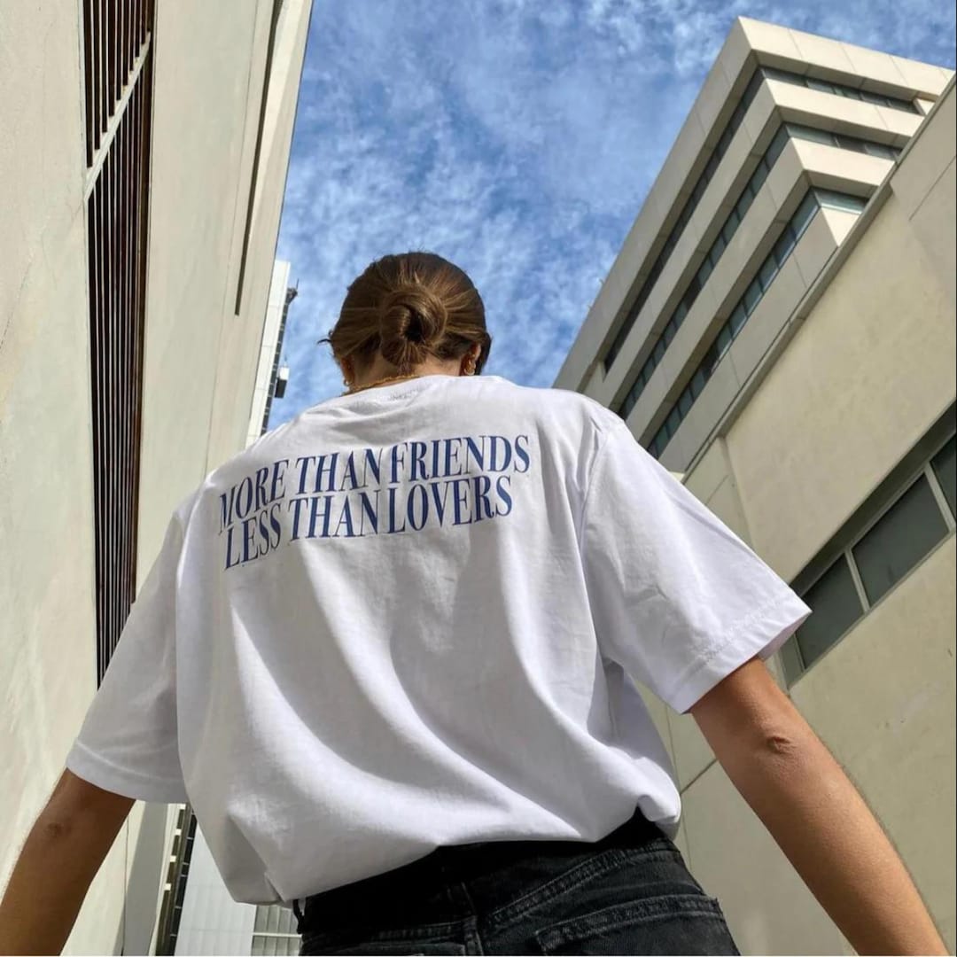 Y2k T-shirt: More Than Friends, Less Than Lovers - Etsy