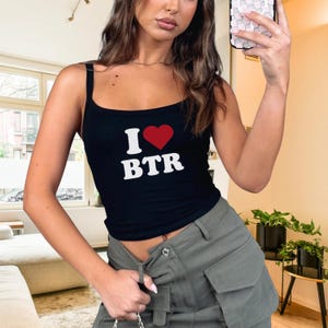 I Love BTR Tank Top, I Heart BTR Concert Outfit Tank Top