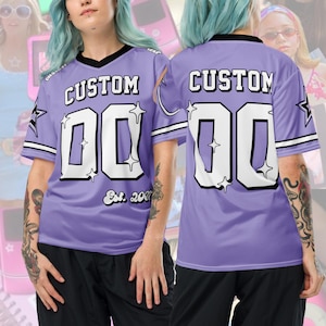 トップス Billie Eilish BE Custom Jersey Game Tee Billie Eilish Jersey - Etsy