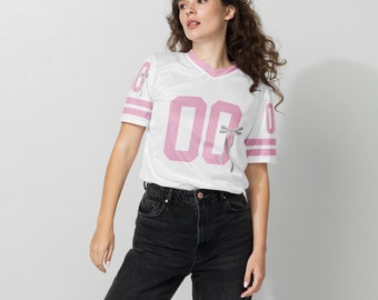 Custom Coquette Pink or White Jersey With Ribbon