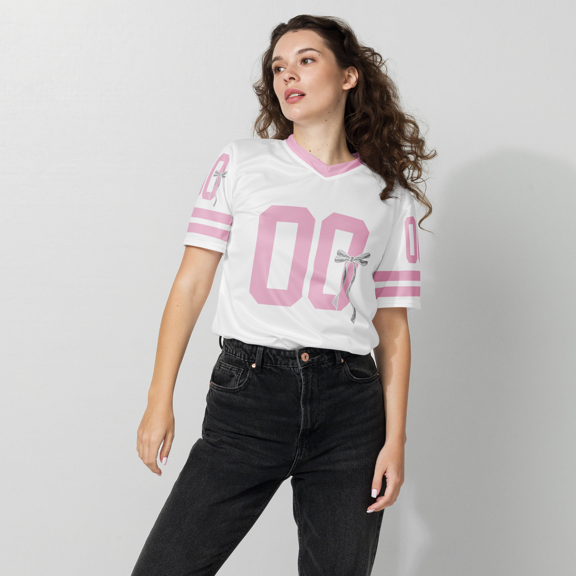 トップス CODE A front ribbon jersey tops Crop Jersey Tops | Windsor
