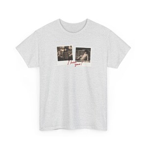 Custom Polaroid Frame Childhood Photos Unisex Shirt, Customizable Picture Love You Design Tshirt image 3