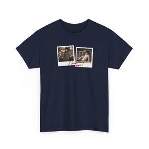 Custom Polaroid Frame Childhood Photos Unisex Shirt, Customizable Picture Love You Design Tshirt image 6