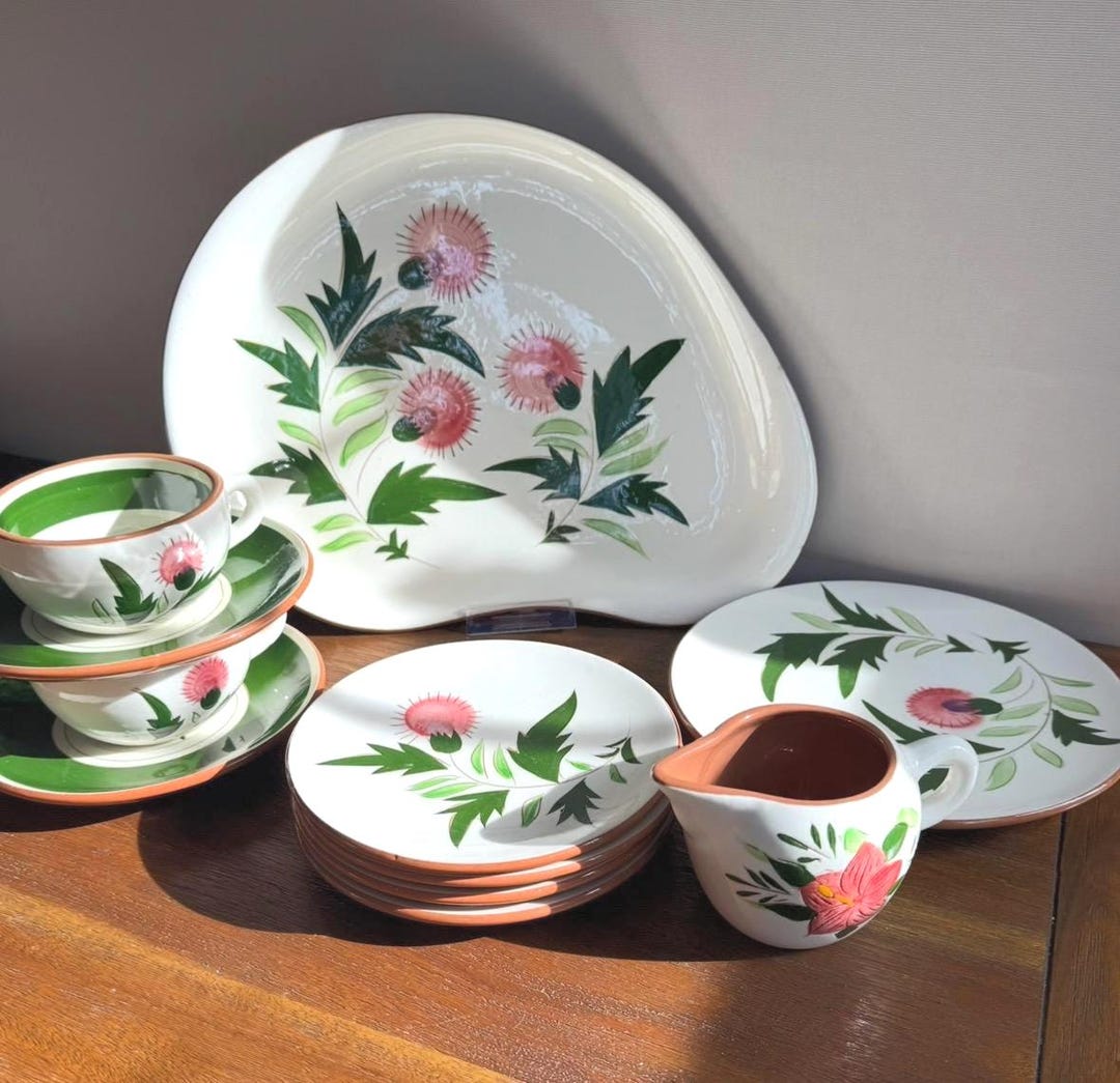 Stangle Stangl Pottery Thistle Pattern Serving and Table Pieces - Etsy