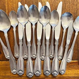 Oneida Silver Shell Silverplate 1978 Replacement Pieces – Vintage Flatware Silverware
