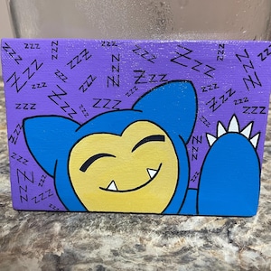 Custom Snorlax/Squirtle Canvas