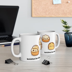 Cute Baby Knishes White Ceramic Mug | Jewish Humor | Yiddish Humor | Jewish Gift for Him/Her | Hanukkah Gift | Jewish Food Gift