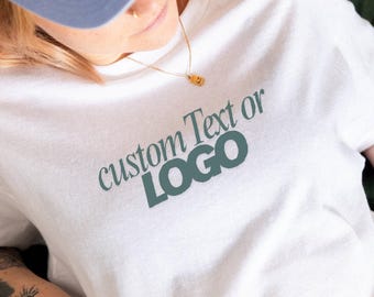 Custom T-Shirt, Add Your Own Text, Personalised Shirt, Custom Logo Shirt, Unisex Custom Printed T-Shirt, Customised Clothing, Custom Text