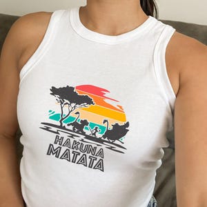 Lion King Crop Tank Top, Animal Kingdom Cropped Tank Top, Summer Safari Shirts, Womens Fitted Tank Top, Retro Disney Tank Top, Mickey & Co