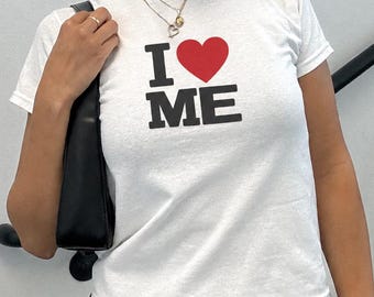 I Heart Me Baby Tee: Self Love Iconic Girl Top