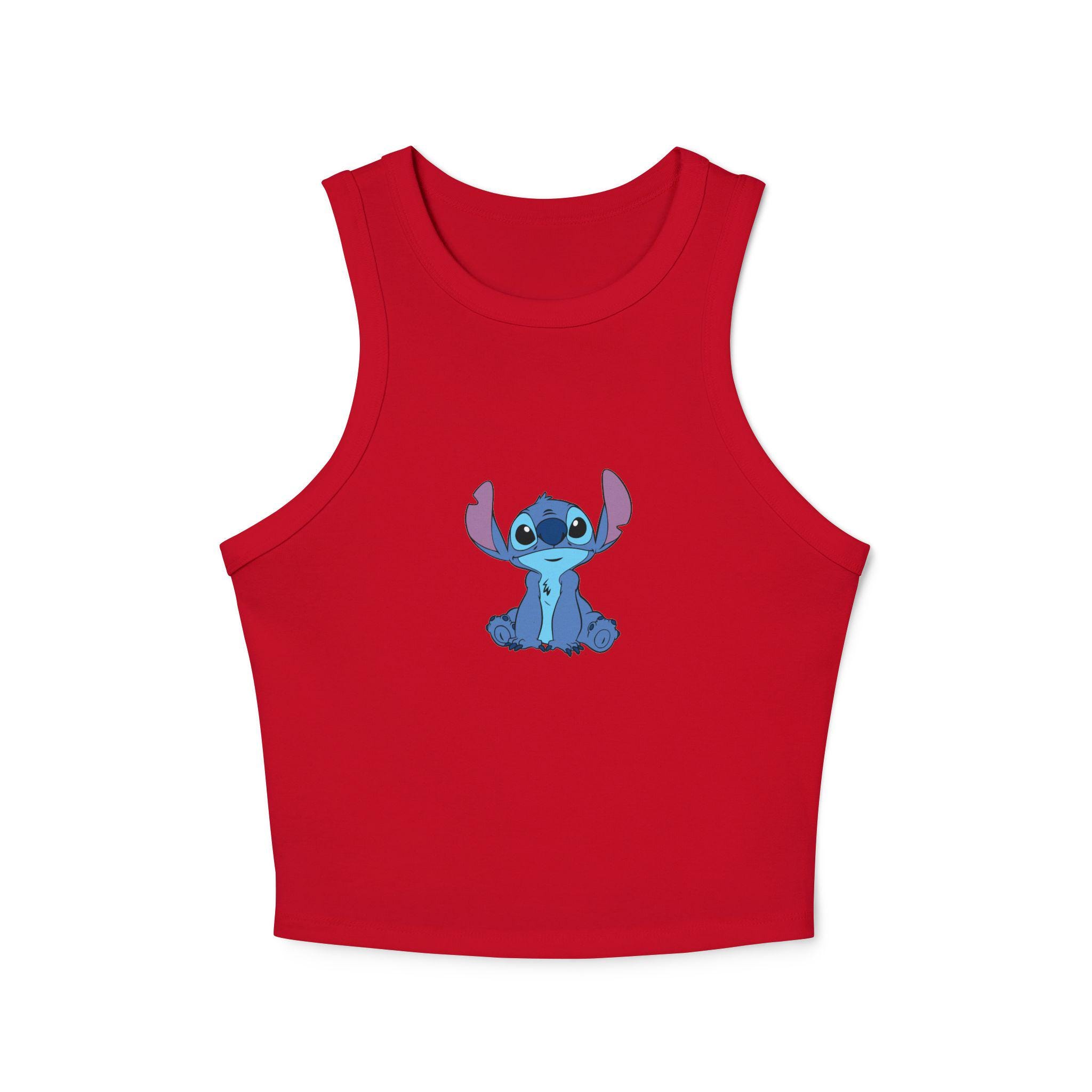 Retro Stitch Crop Tank Top, Cute Disney Tank Top, Ohana Crop Top