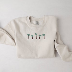 Palm Trees Embroidered Baby Shirt & Shorts Set Mint