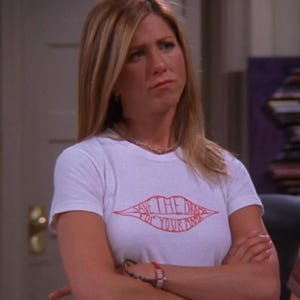 Save the Drama for your Mama Baby Tee, Rachel Green Shirt, Gift for Friends Fans, Retro 90&#39;s Baby Tee, Vintage y2k Friends Top, Printed Tee