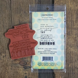 Selo Itty Bitty Unity / Aproveite Explore Believe Stamp