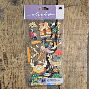 Adesivos de caça/adesivos cortados para artesanato/fabricação de cartões/scrapbooking/conjunto de caça cortado/autoadesivo/seguro para fotos/sticko