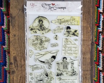 Clear Art Stamps /Sweet Kids /Large Set