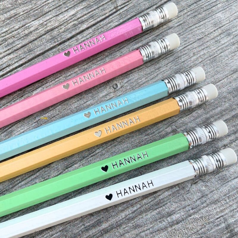 Personalized Pastel Colored Pencils, Faber-castell Sparkle Edition,  Colouring Custom Coloring Pencils, Coloring Gift Set for Glitter Girls 