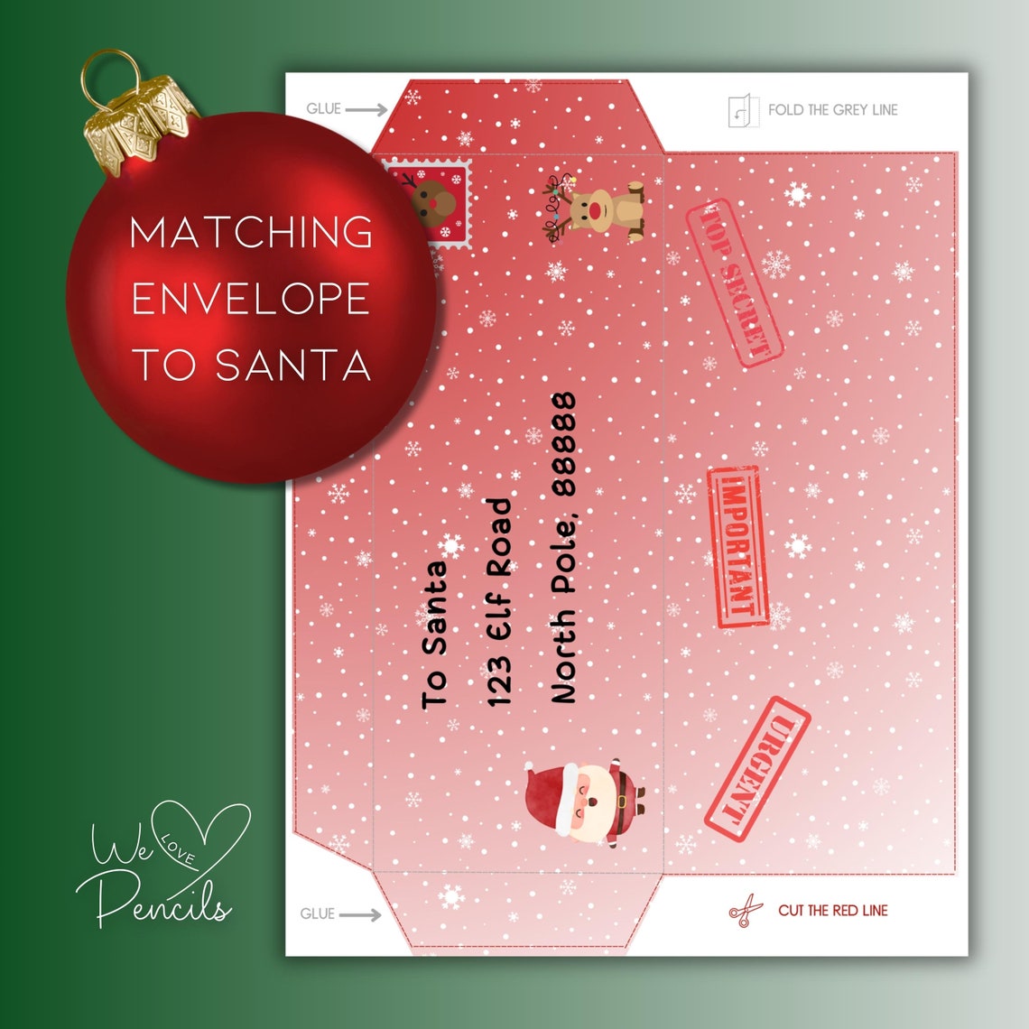Cute Printable Christmas Letter To Santa With Reply Official Letter 