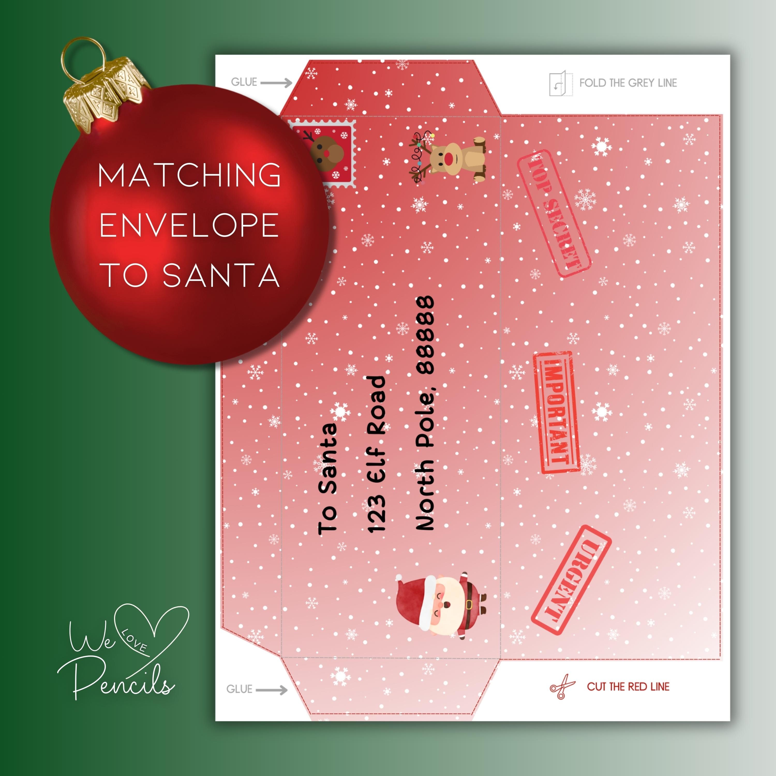 Cute Printable Christmas Letter To Santa With Reply Official Letter From Santa Claus Fill Out