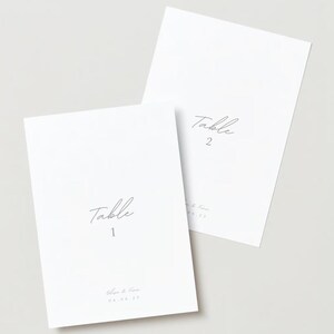 Wedding Tables Numbers
