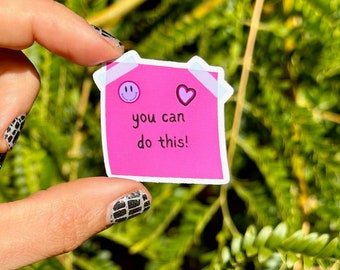 Sticky Note Sticker Mental Health Sticker Motivational Quote Sticker Self Care Sticker Motivational Gifts For Women Inspirational Gift Idea
