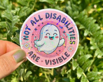 Invisible Illness Sticker Disability Sticker Disability Awareness Sticker Mental Health Sticker Chronic Illness Awareness Sticker