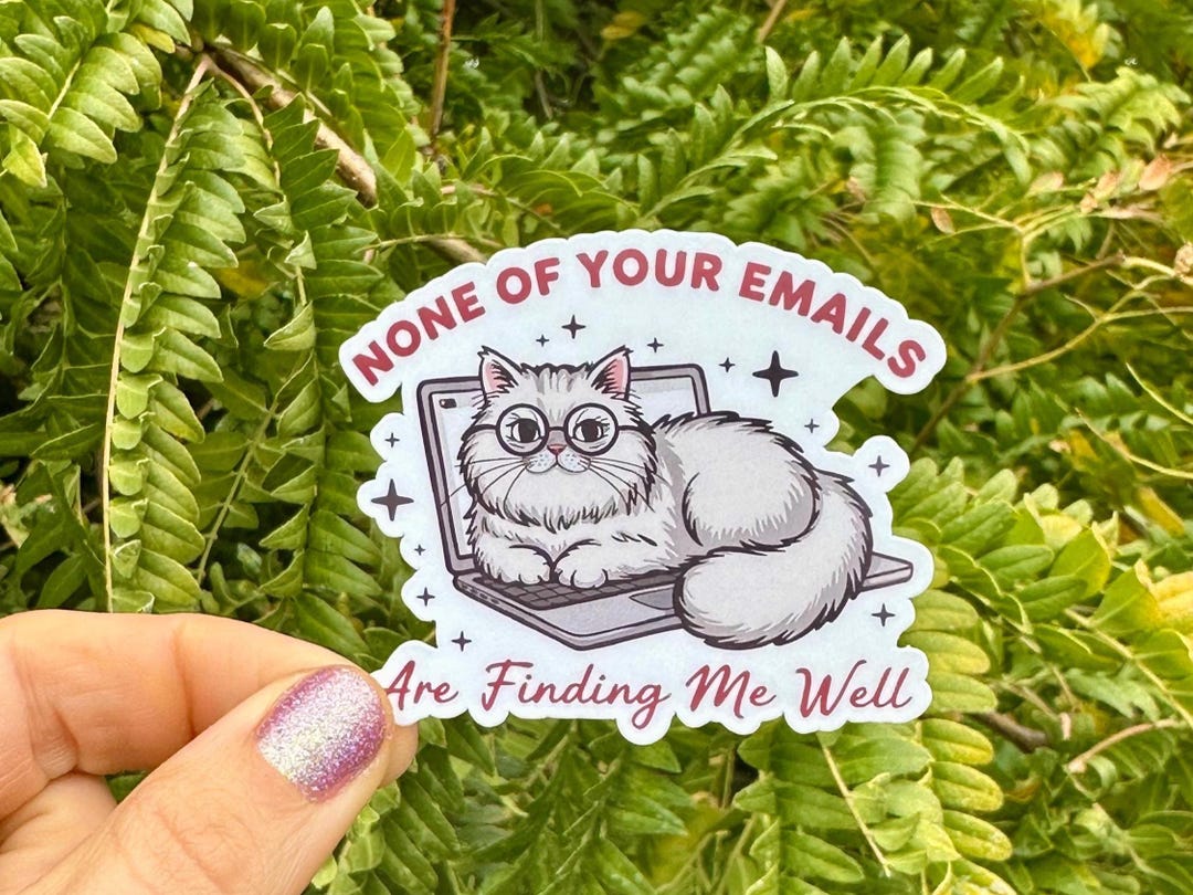 Work Sticker Funny Cat Sticker Coworker Gift Office Gift Office Decor ...