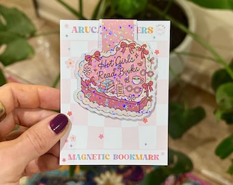Magnetic Bookmark Reading Bookmark Hot Girls Read Books Bookmark Bookish Bookmark Bookish Gift Book Lover Gift Coquette Bookmark