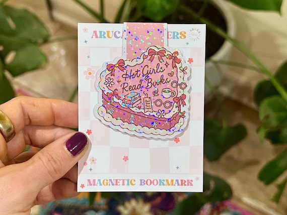 Magnetic Bookmark Reading Bookmark Hot Girls Read Books Bookmark Bookish Bookmark Bookish Gift Book Lover Gift Coquette Bookmark