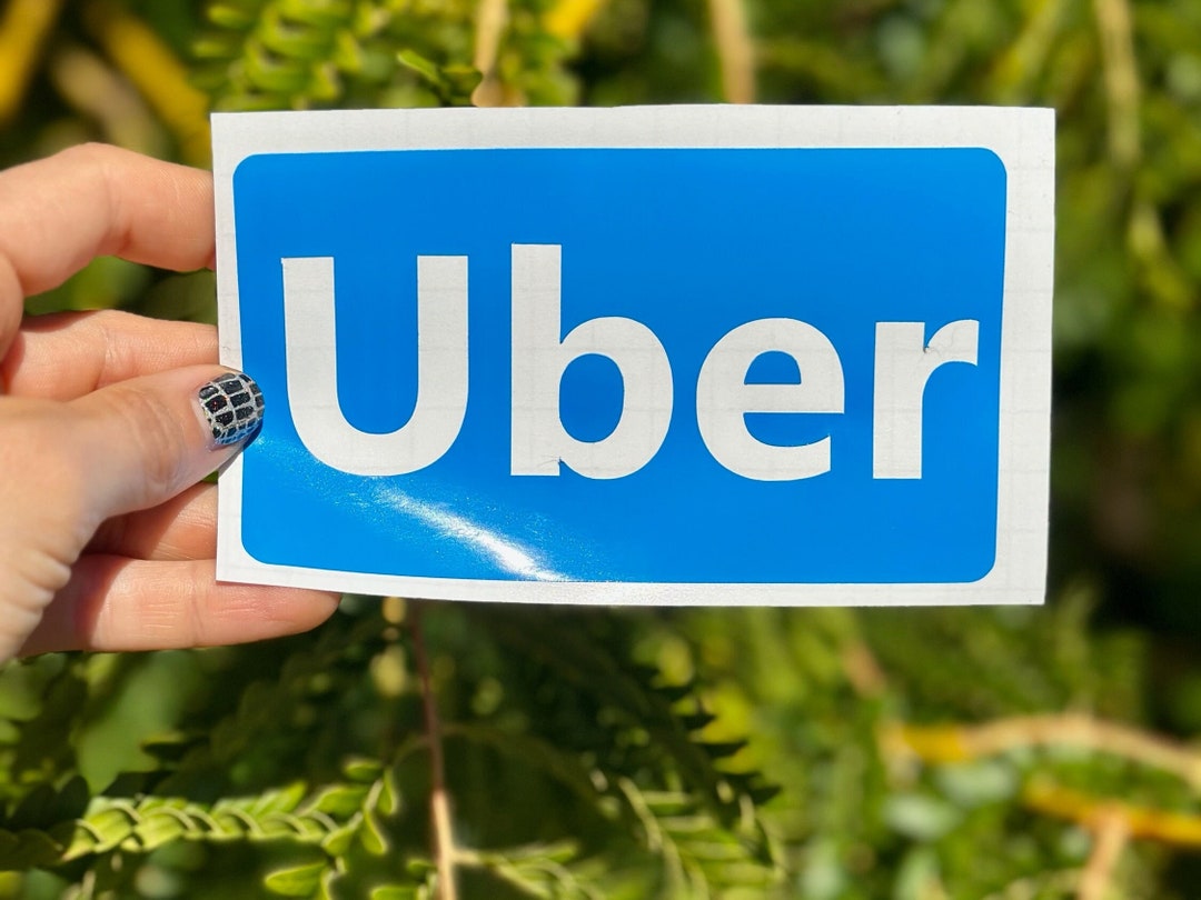 Uber Decal Uber Vinyl Decal Sticker Uber Eats Decal Doordash Etsy