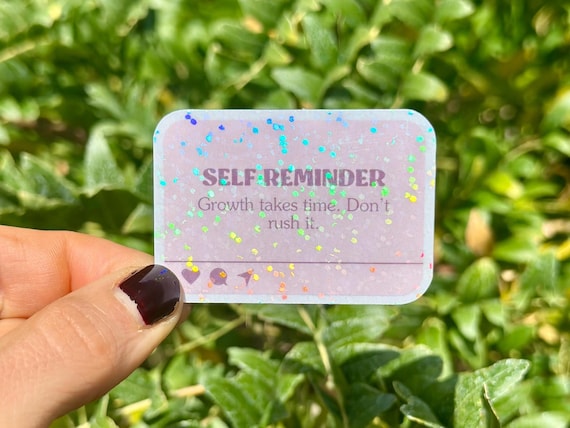 Daily Reminder Sticker Aesthetic Sticker Positive Thoughts Sticker Mental Health Sticker Motivational Sticker Gift for Her Growth Sticker