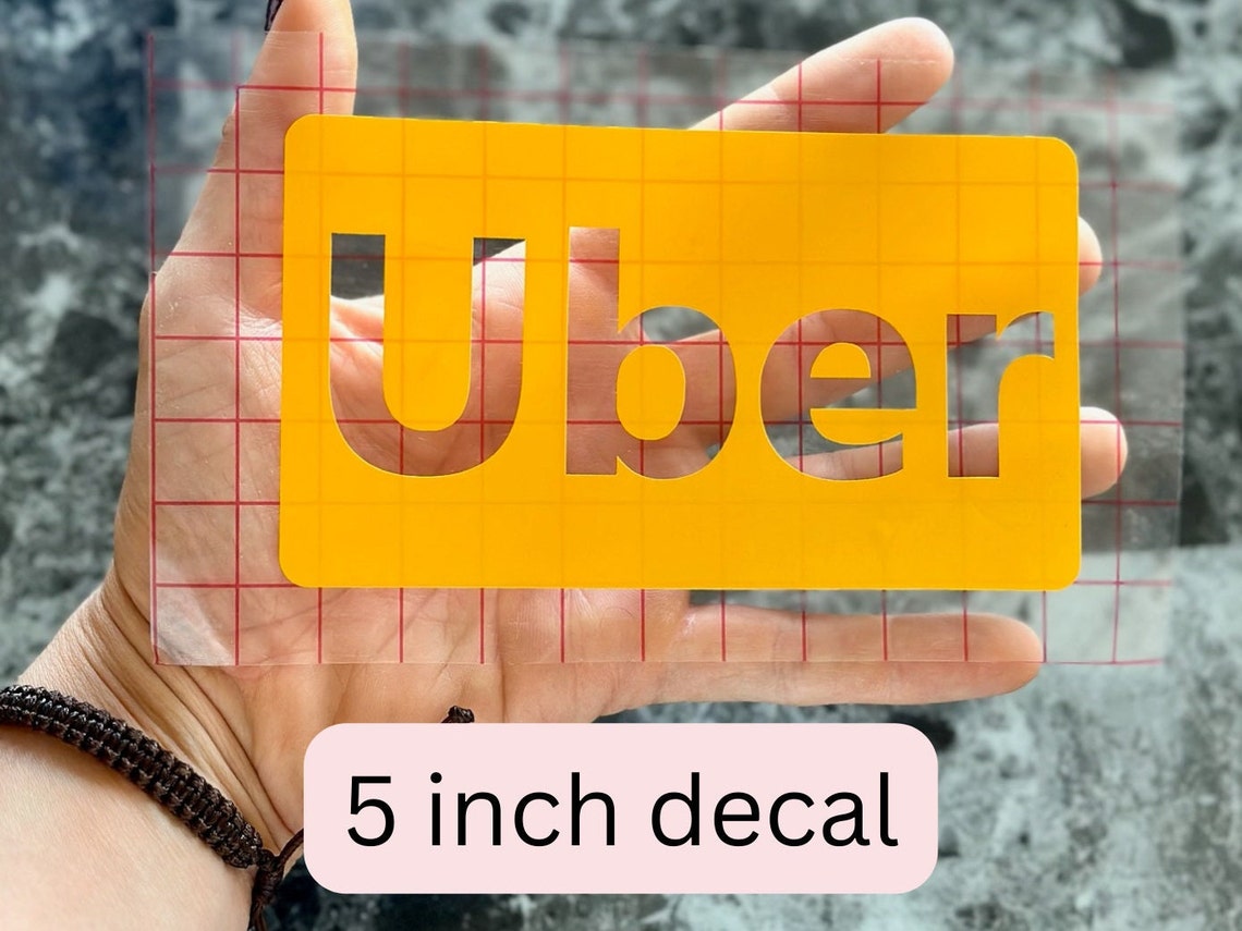 Uber Decal Uber Vinyl Decal Sticker Uber Eats Decal Doordash - Etsy