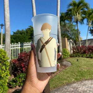Newt Maze Runner Starbucks Cup | 24 oz Cold Cup | Gladers | Reusable tumbler with lid and straw | Thomas Brodie-Sangster