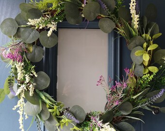 Spring door wreath