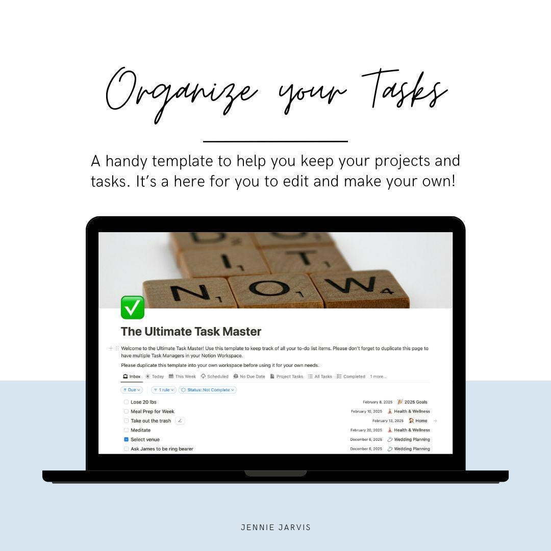The Ultimate Task Master Notion Template - Etsy