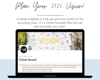 2026 Vision Board Notion Template