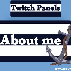 Anchor Naval Nautical Pirate Aquatic Sea Twitch Panels
