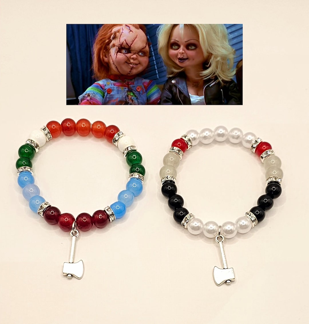 Chucky and Bride of Chucky Matching Bracelets - Etsy