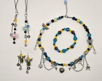 Coraline Jewelry and Charm set