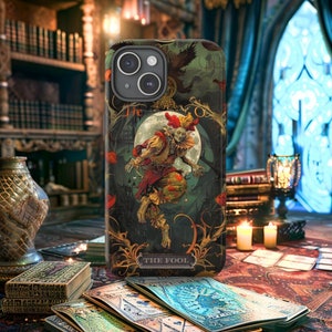 Étui pour téléphone carte de tarot The Fool, étui pour smartphone Arcanes majeurs, protection pour téléphone portable résistante, mate ou brillante, protection pour téléphone portable à imprimé mystique