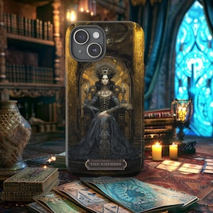 Étui pour téléphone The Empress Tarot Card, étui pour smartphone Major Arcana, protection robuste pour téléphone portable, mate ou brillante, protection pour téléphone portable à imprimé mystique