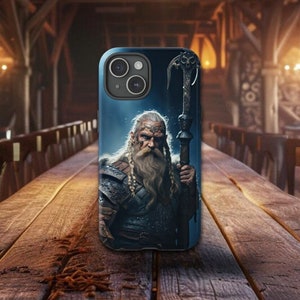 Viking Warrior No7,  Mobile Phone Cases, To Fit iPhone, Samsung and Google Phones, 46 Different Models, Matte or Glossy Finish, Gift Idea