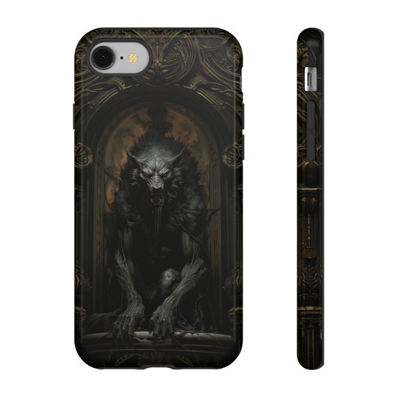 Werewolf Horror Print Phone Case: Gothic iPhone, Samsung, Google Werewolf Horror Print Phone Case: Gothic iPhone, Samsung, Google