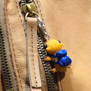 Handmade Polymer Clay Mini Capybara with Backpack Charm / Keychain