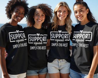 Support Squad Shirt, Customer Support Tees, School Staff Shirts, IT Group Crew T-Shirt