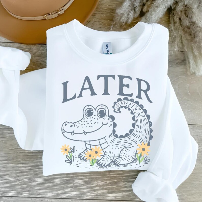 Later Alligator Shirt, Funny Shirts for Women, Retro Women's Shirts, Later Gator Tshirt, Alligator Shirts Funny Animal Shirt Fun Tshirts