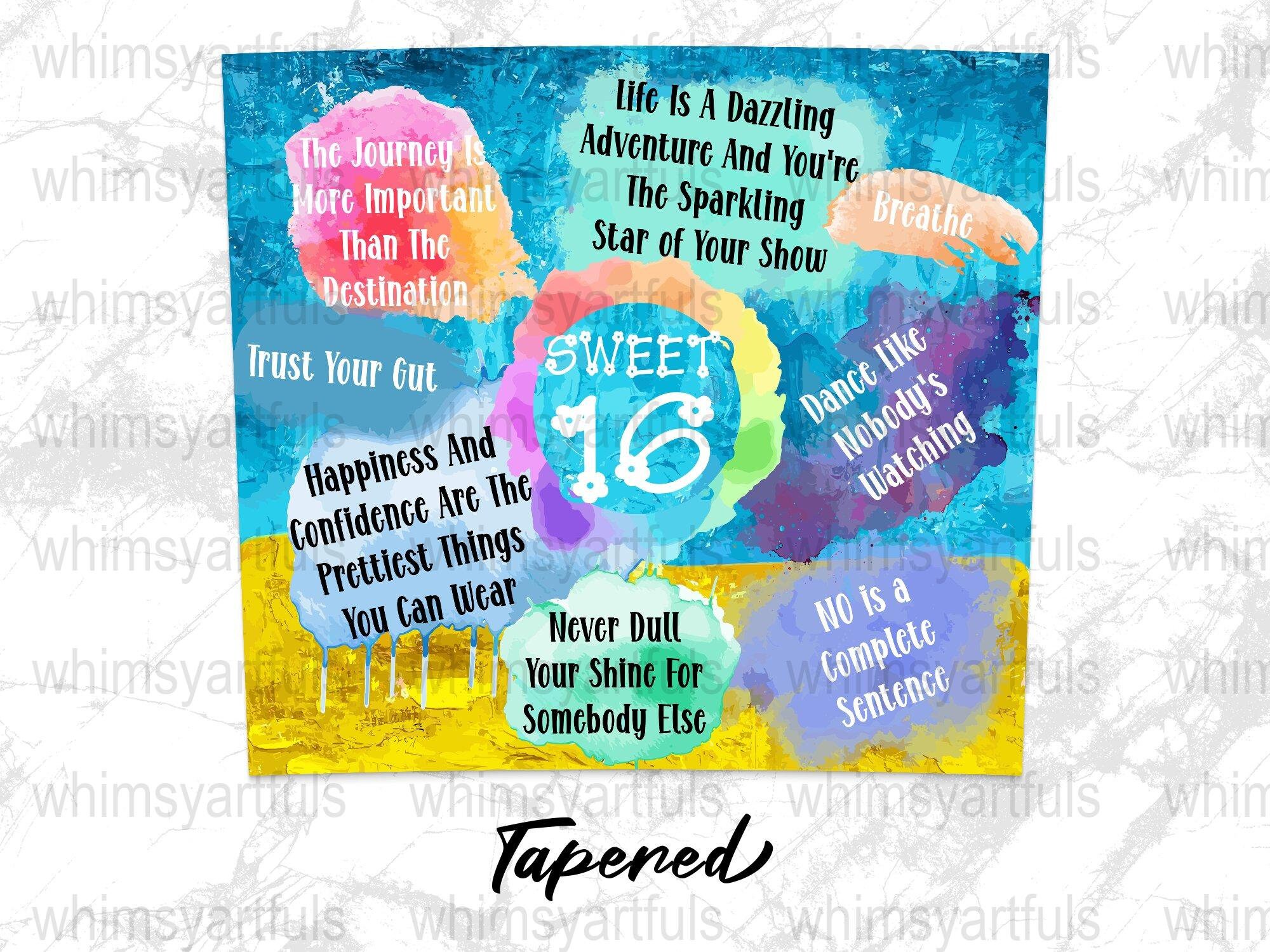 CVROY 16th Birthday Tumbler – 20oz Insulated Cup, Personalized Sweet Sixteen Gift - View #5