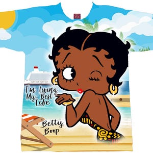 Black Betty Boop Living My Best Life The Real Black Betty Boop African American Black History Month #JuneteenthTshirts #BlackBettyBoop