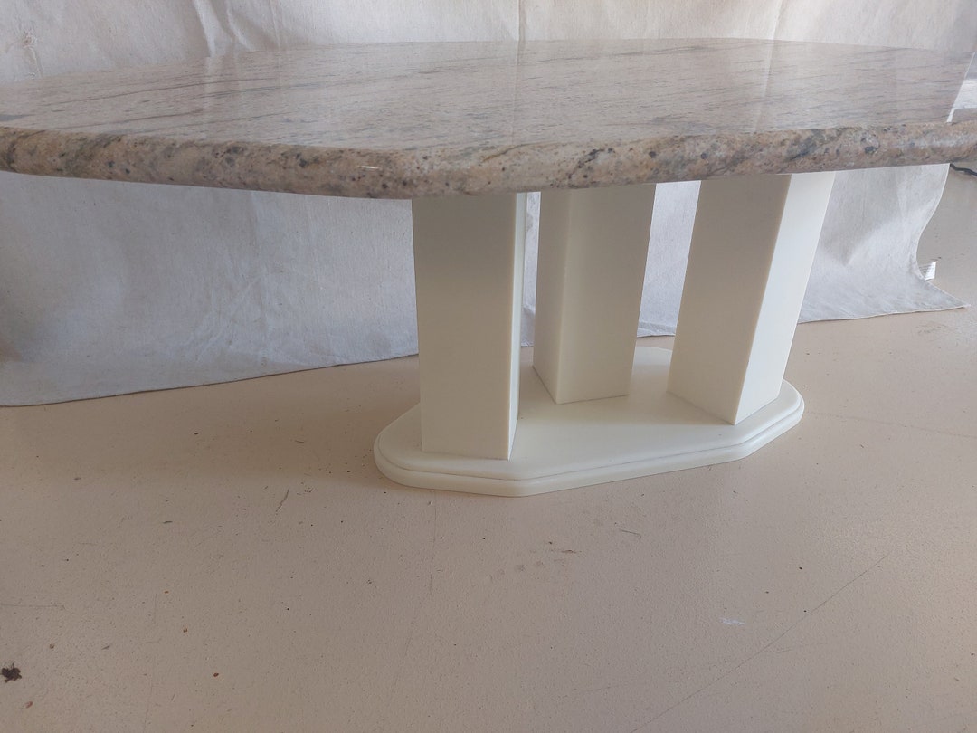 Granite Coffee Table Corian Base Etsy
